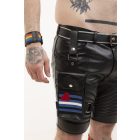 Black Dog Thigh Holster with Leather Fetish Flag