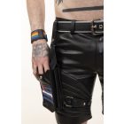 Black Dog Thigh Holster with Leather Fetish Flag
