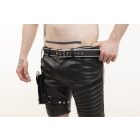 Black Dog Thigh Holster with Leather Fetish Flag