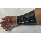 Black Dog  Leather Wide Wrist Wallet With Zip