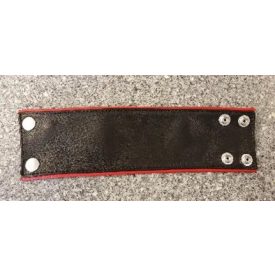 Mini leather Wallet with red  Piping