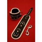 Narrow Bondage Restraints with red  Pipping