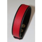 Leather Armband Black/Red