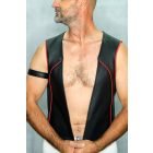 Leather Armband Black/Red