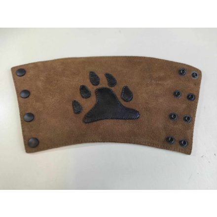 Leather Wallet with Bear Footprint