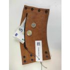 Leather Wallet with Bear Footprint