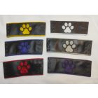 Leather Wallet with  Dog Foot Print and Piping