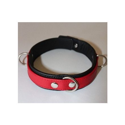 Bondage Collar Black/Red