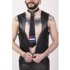 Black Dog thy with Leather Fetish Flag