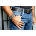 Black Dog Leather Belt,hard Leather