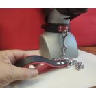 BLACK DOG  CHAINED PUPPY LEASH