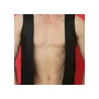 LEATHER SLAVE VEST WITH BOOT PRINT