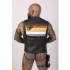 Leather Vest With Bear Fetish Flag
