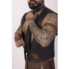 Leather Vest With Bear Fetish Flag