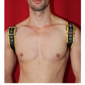 Black Dog Shoulder Harness BLACK/YELLOW