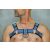 Black Dog Bulldog Harness with Piping