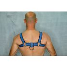 Black Dog Bulldog Harness with Piping