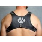 Puppy Harness with Dog Footprint .  Print's Color is Optional