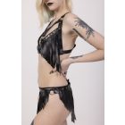 Leather Bra with Skirt