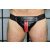 Zip Jock,Nappa Leather, Black/Red