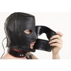 Leather Slave Hood with Covers