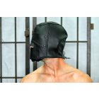 Leather Slave Hood with Covers