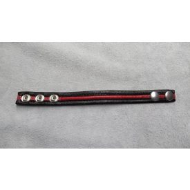 Leather Cock Stipe with colored stipes
